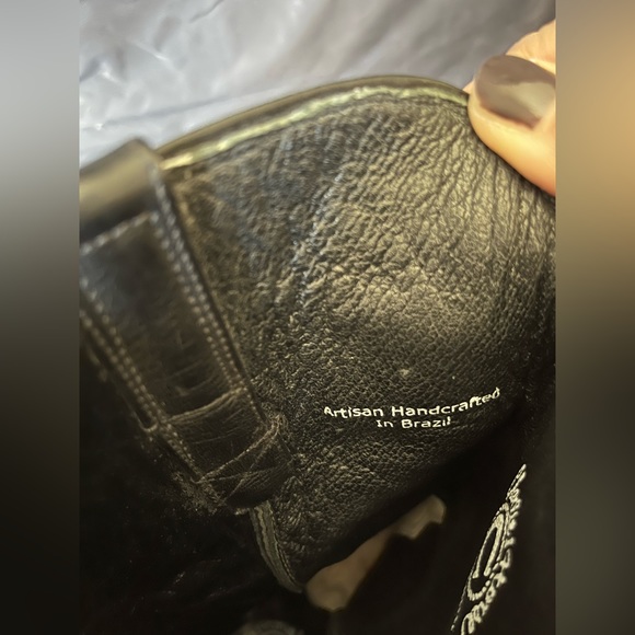 Handcrafted in Brazil Charliee 1 Horse by Luchesse Black Leather Boots SZ 9b - Picture 9 of 13